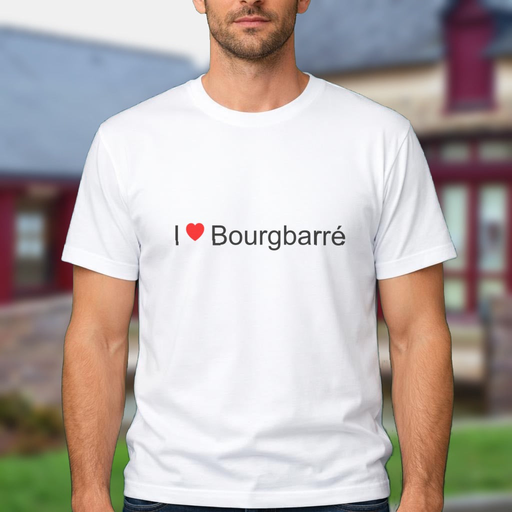 T-shirt I love bourgbarré