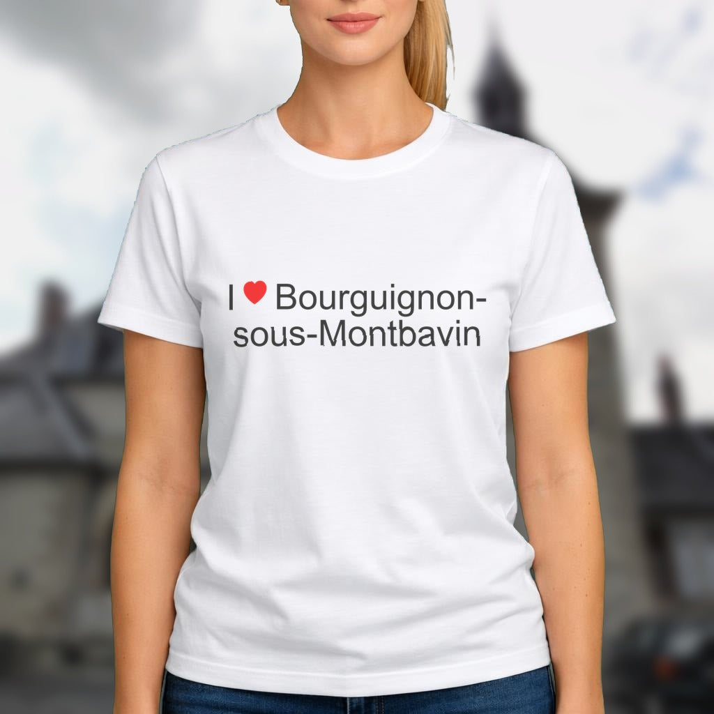 T-shirt I love bourguignon-sous-montbavin