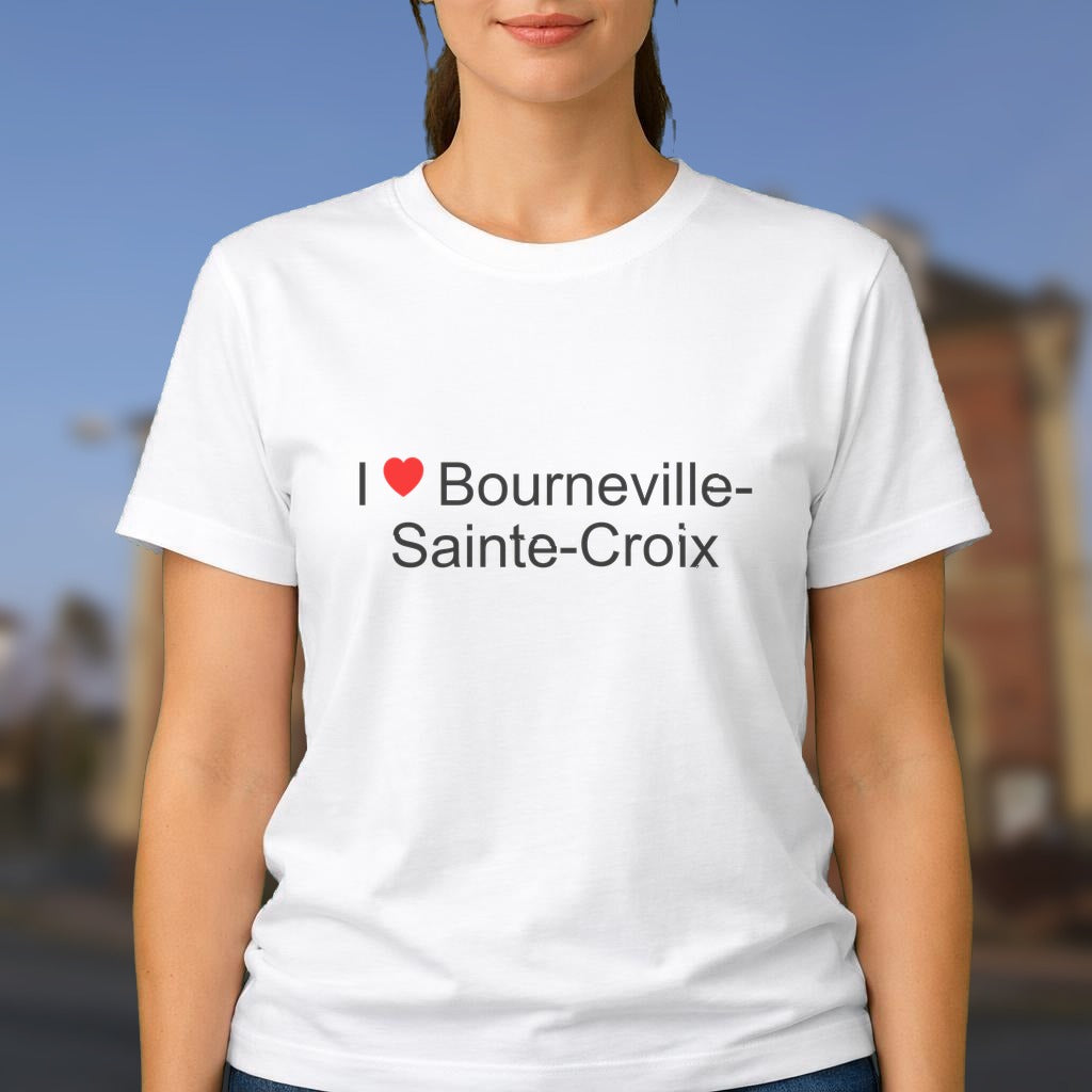T-shirt I love bourneville-sainte-croix