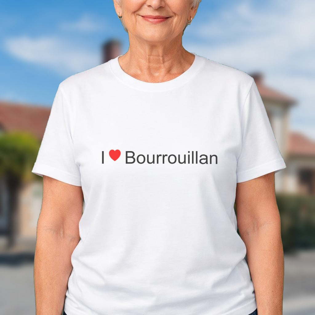 T-shirt I love bourrouillan