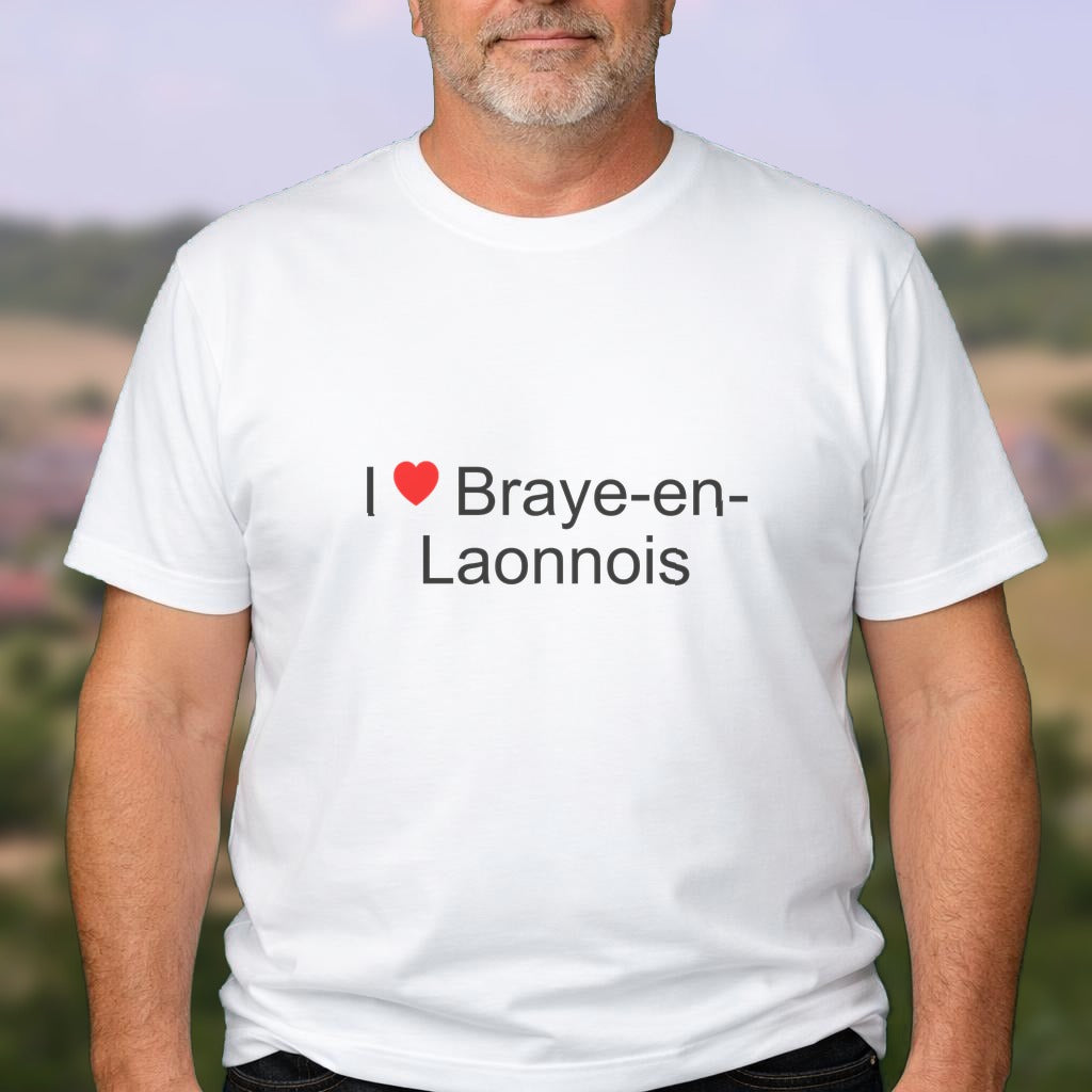 T-shirt I love braye-en-laonnois