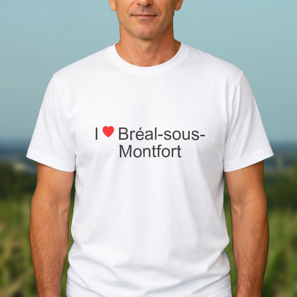 T-shirt I love bréal-sous-montfort
