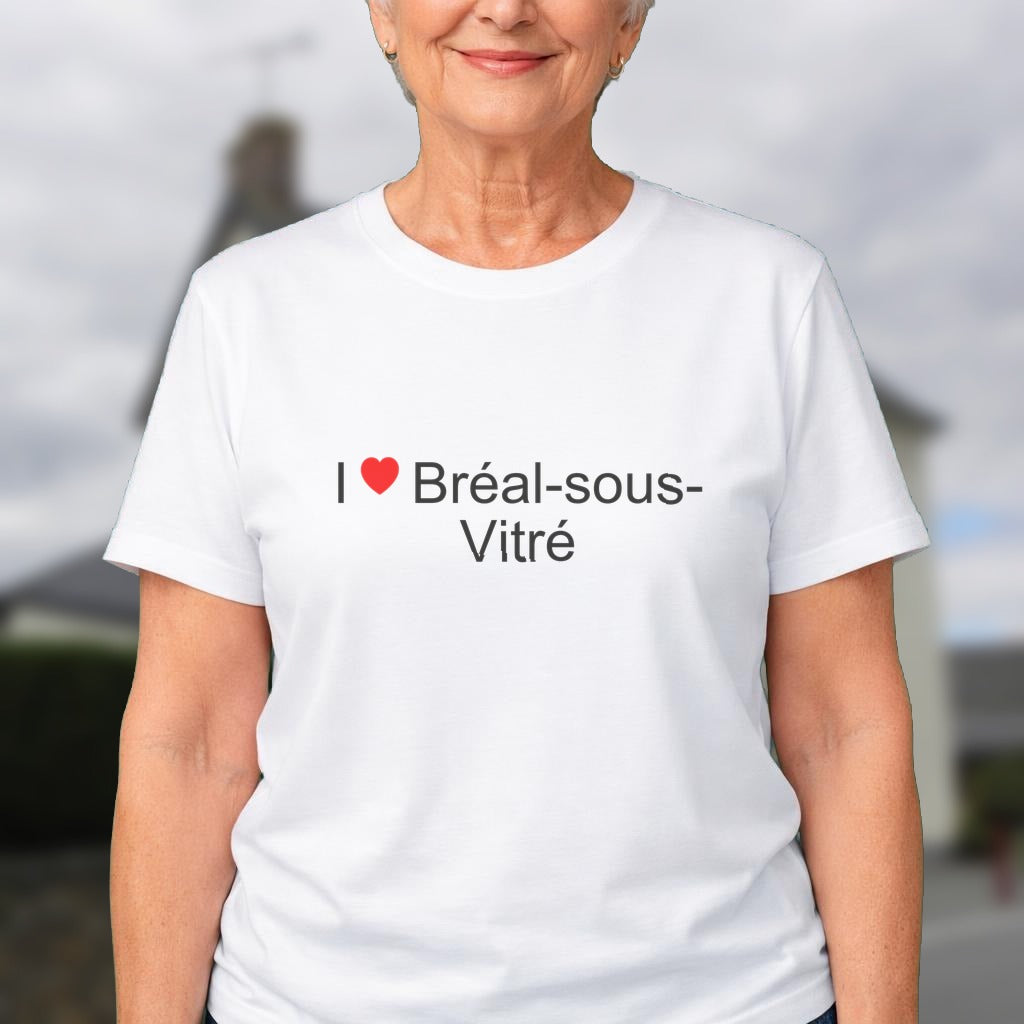 T-shirt I love bréal-sous-vitré
