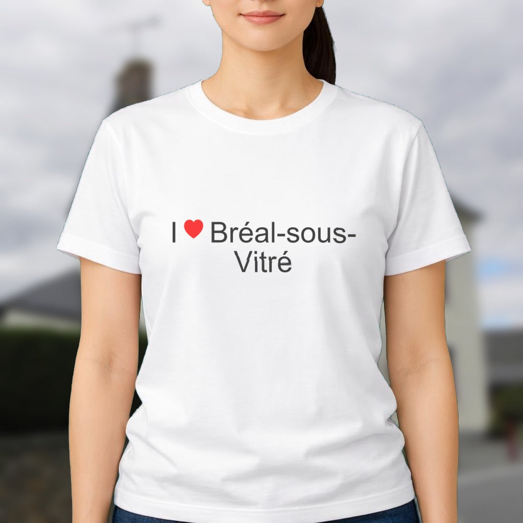 T-shirt I love bréal-sous-vitré