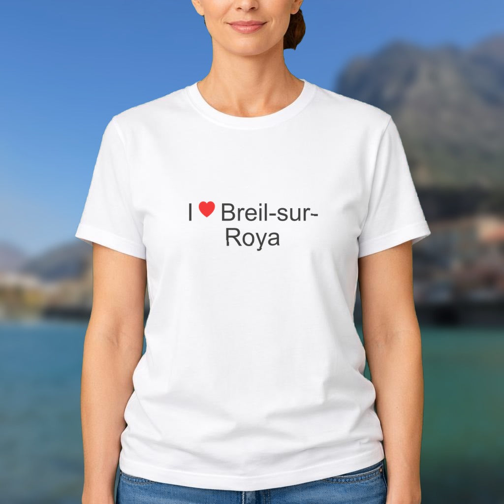 T-shirt I love breil-sur-roya