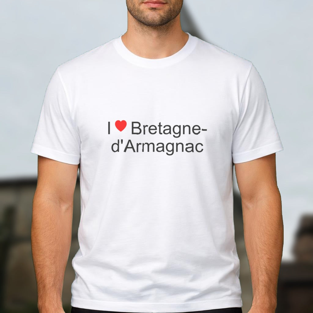 T-shirt I love bretagne-d'armagnac
