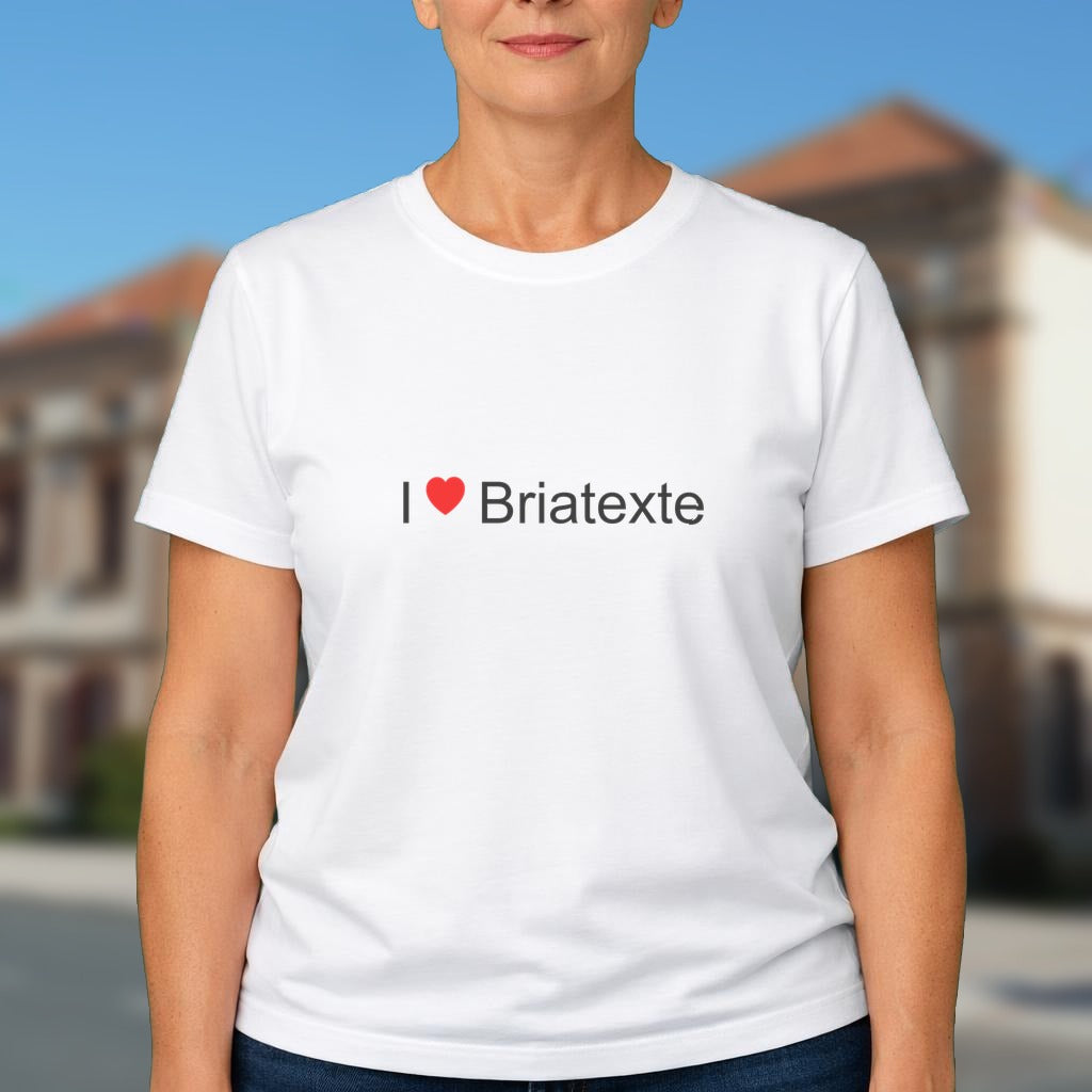 T-shirt I love briatexte