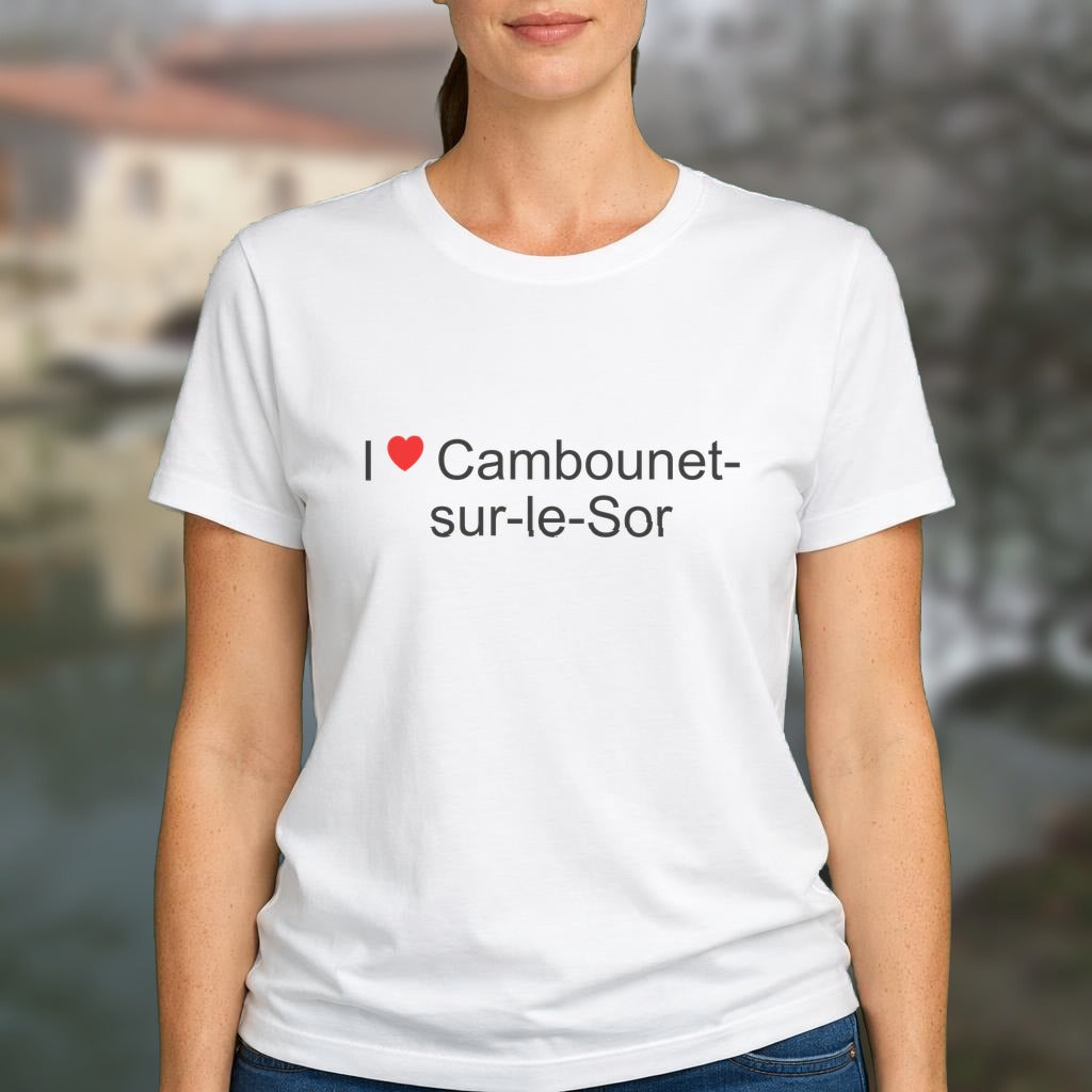 T-shirt I love cambounet-sur-le-sor