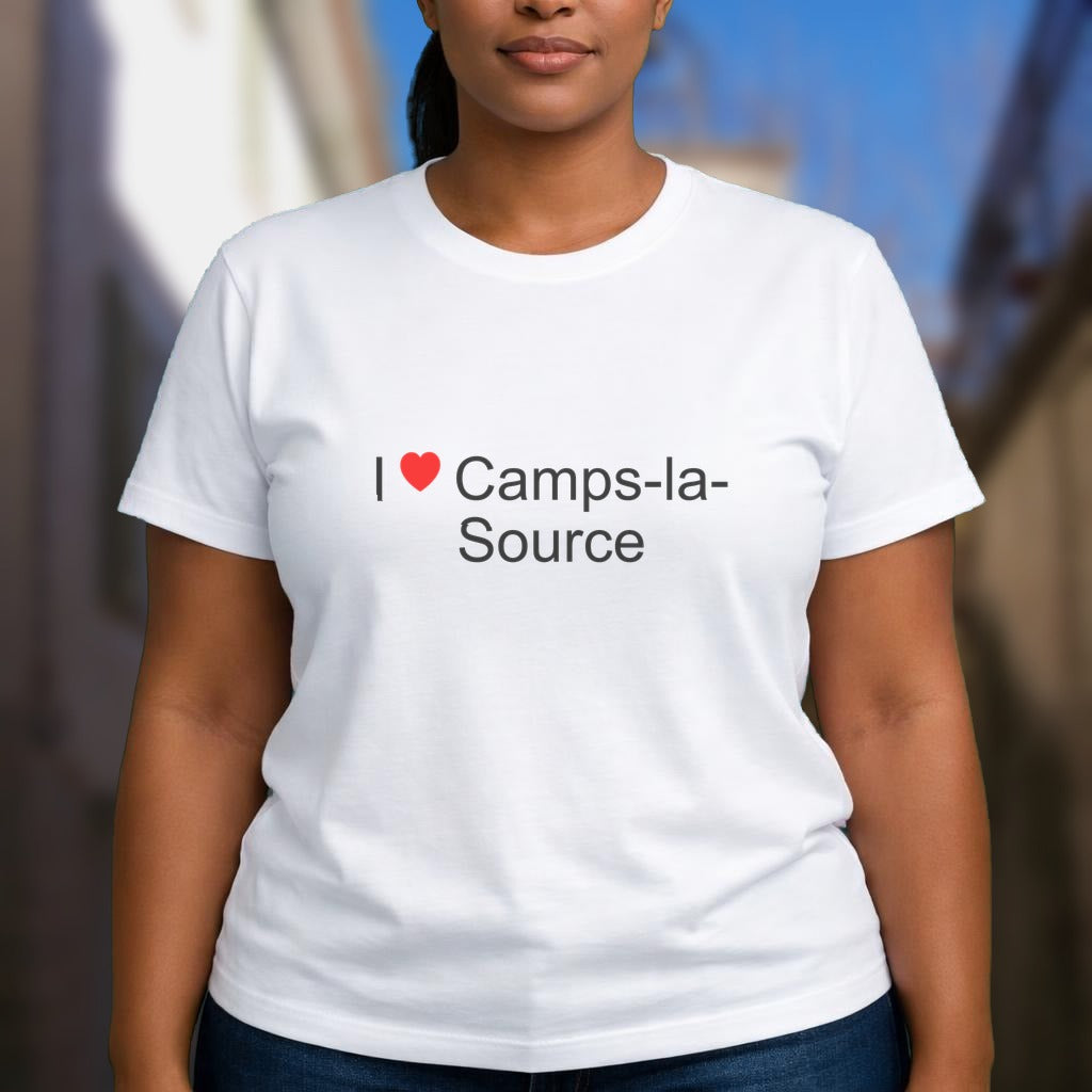 T-shirt I love camps-la-source