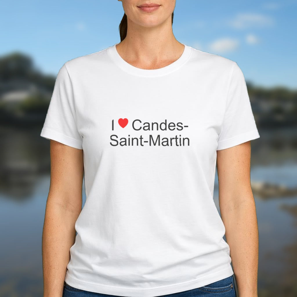 T-shirt I love candes-saint-martin