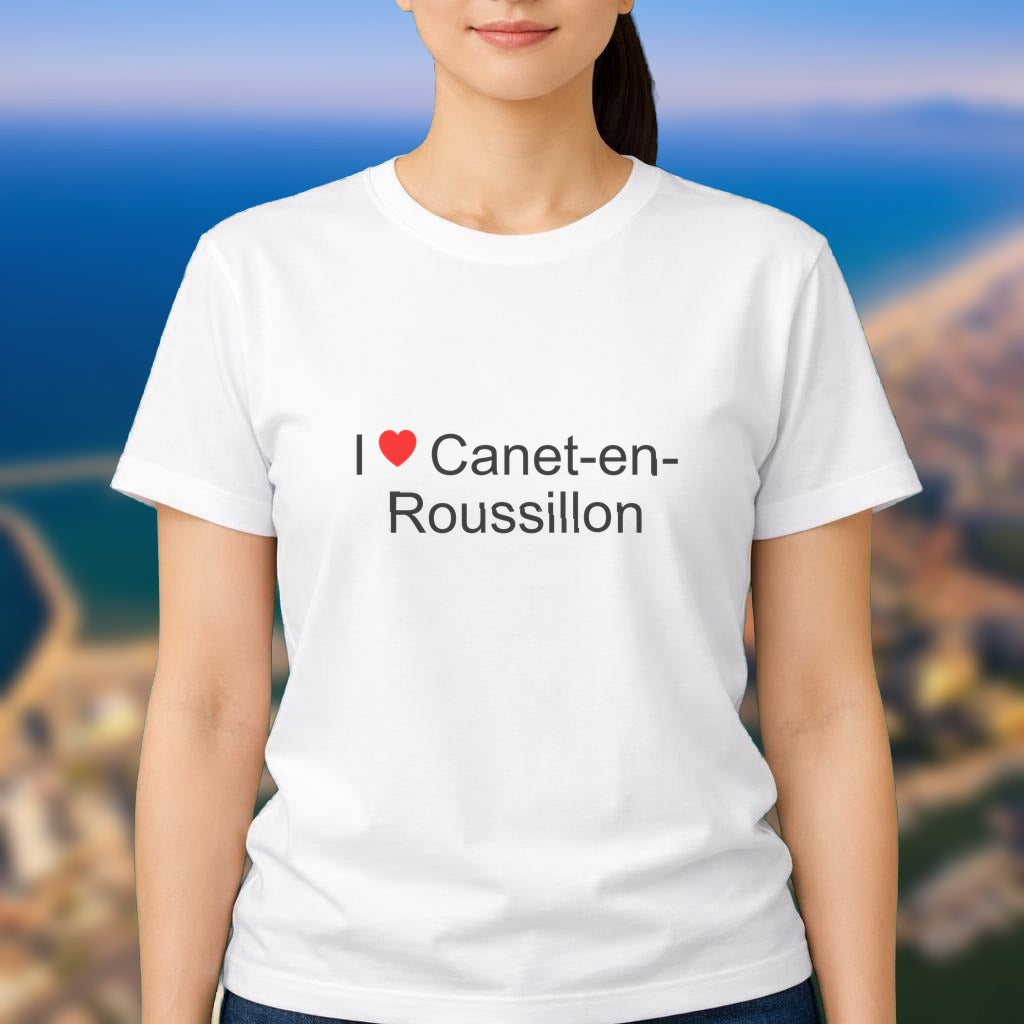 T-shirt I love canet-en-roussillon