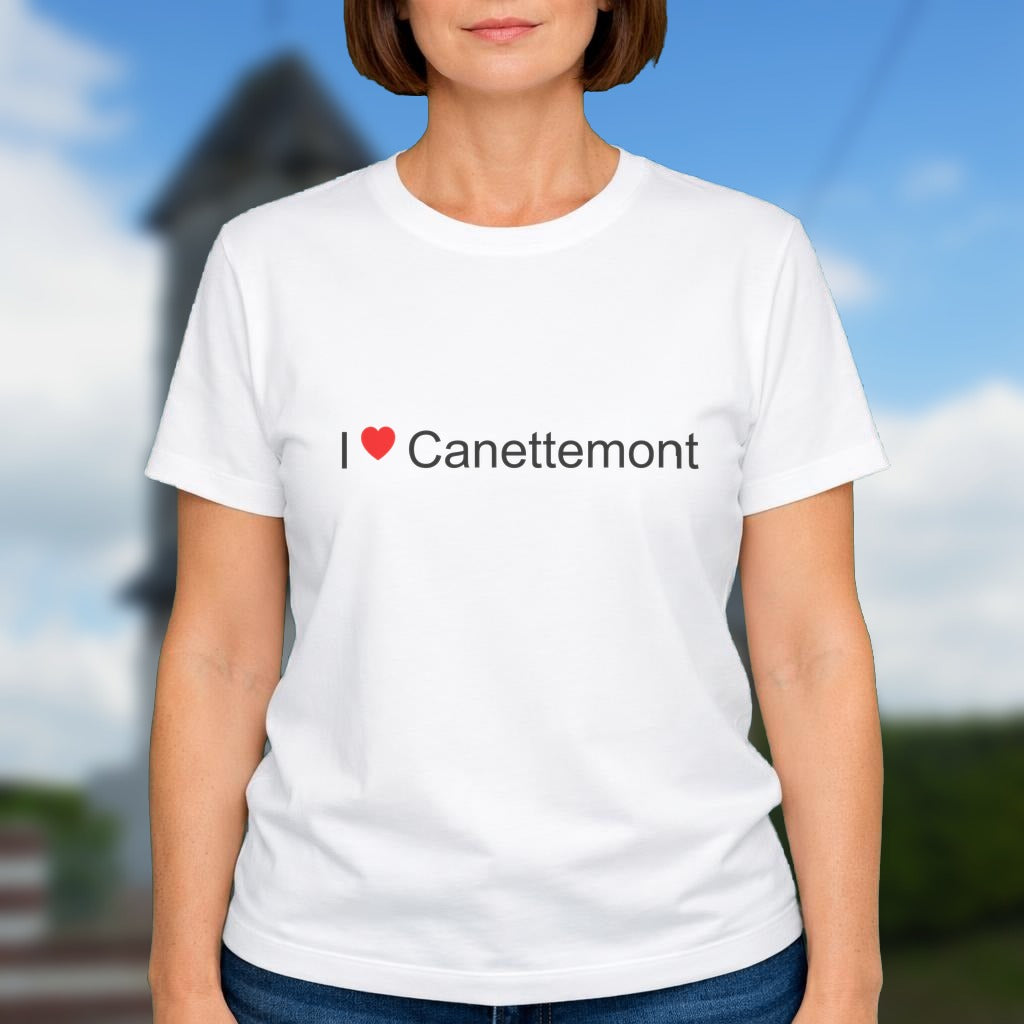 T-shirt I love canettemont