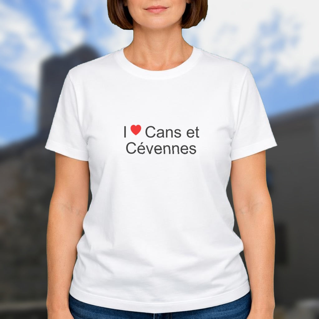 T-shirt I love cans et cévennes