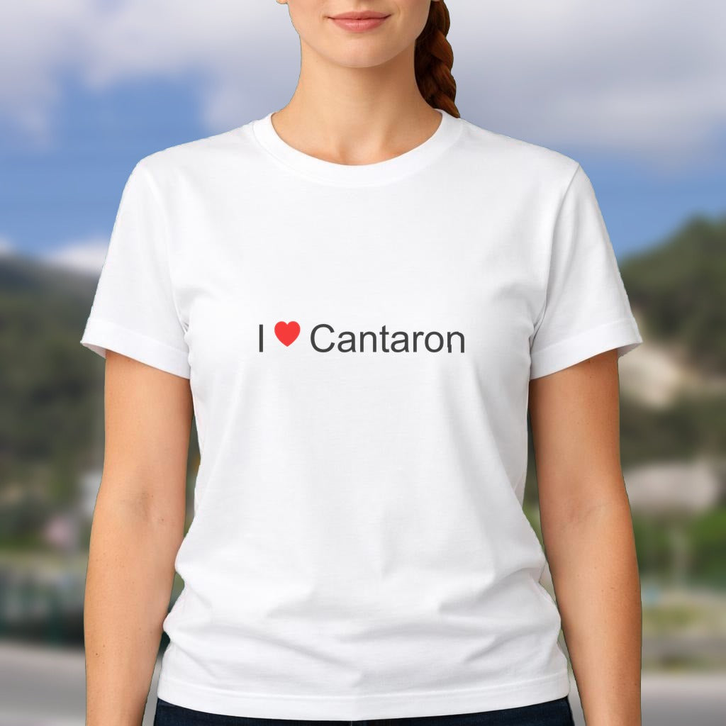 T-shirt I love cantaron
