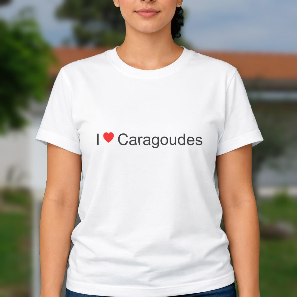 T-shirt I love caragoudes