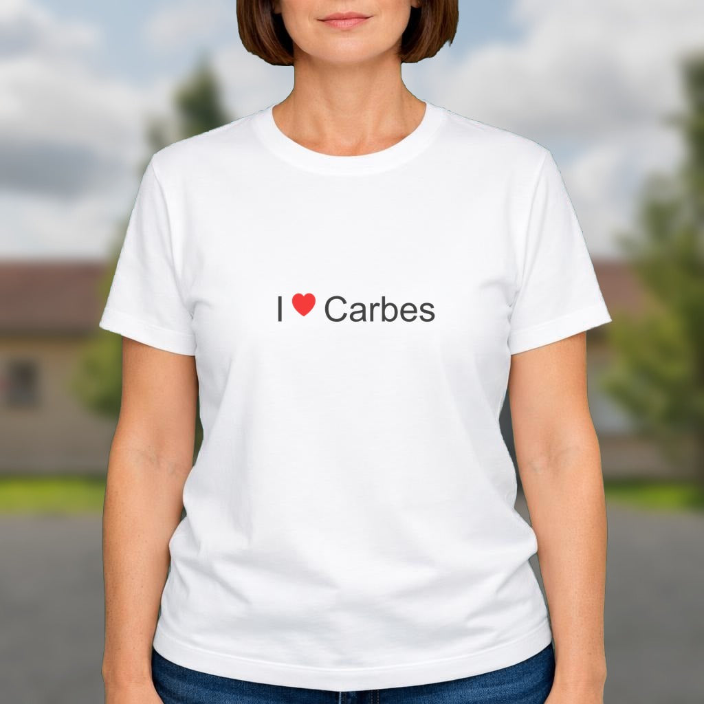 T-shirt I love carbes