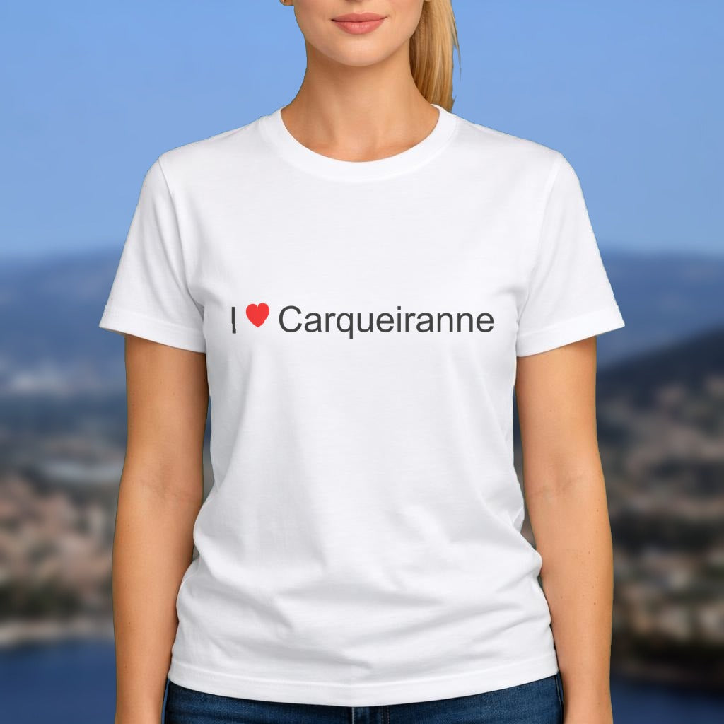 T-shirt I love carqueiranne