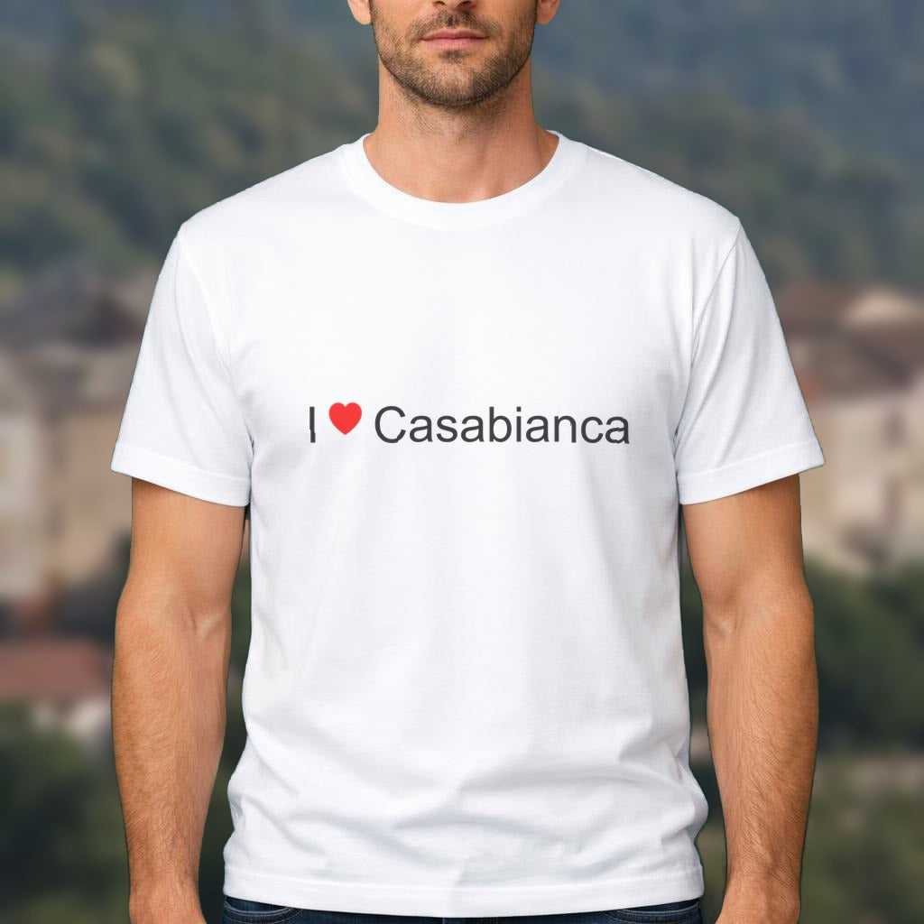 T-shirt I love casabianca