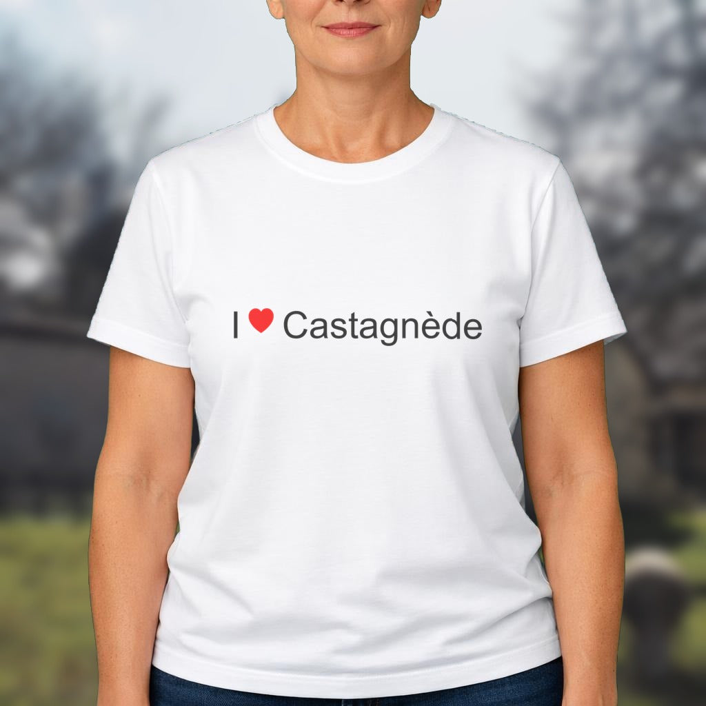 T-shirt I love castagnède