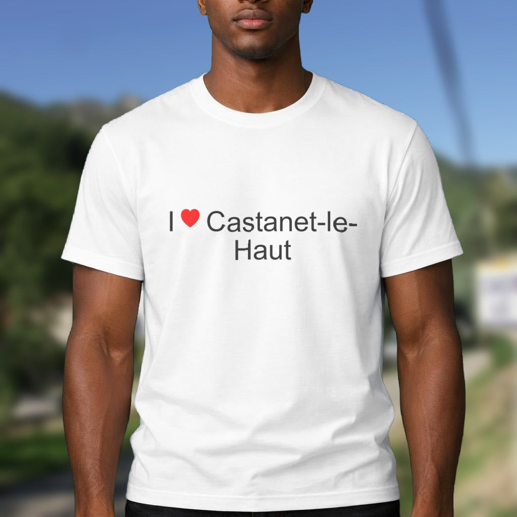 T-shirt I love castanet-le-haut
