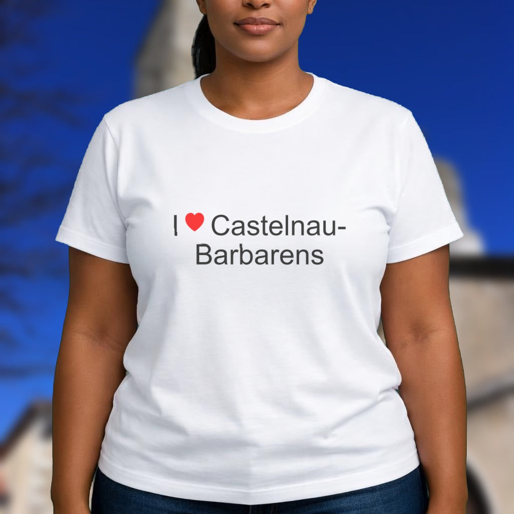 T-shirt I love castelnau-barbarens
