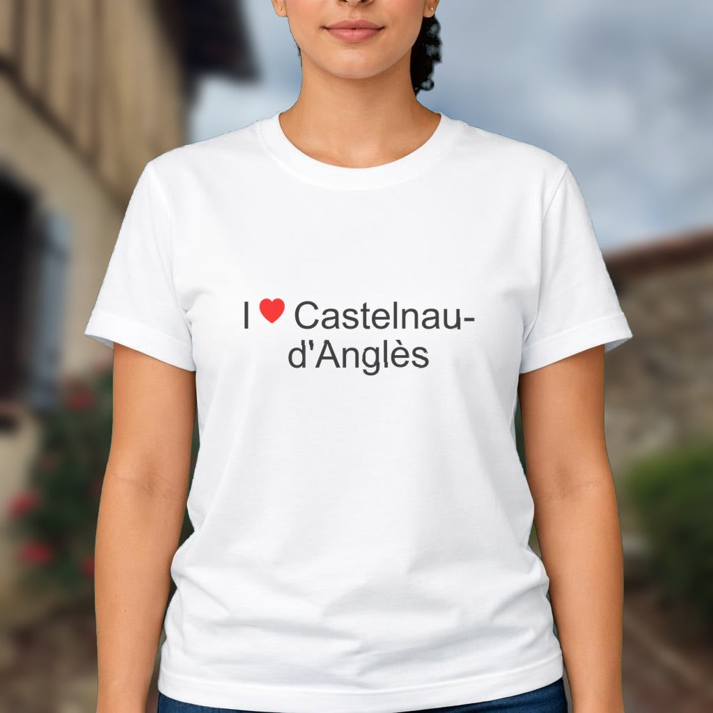 T-shirt I love castelnau-d'anglès