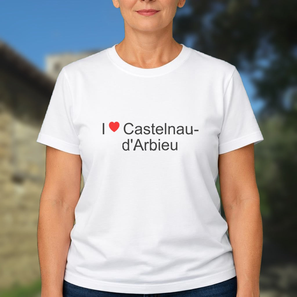 T-shirt I love castelnau-d'arbieu