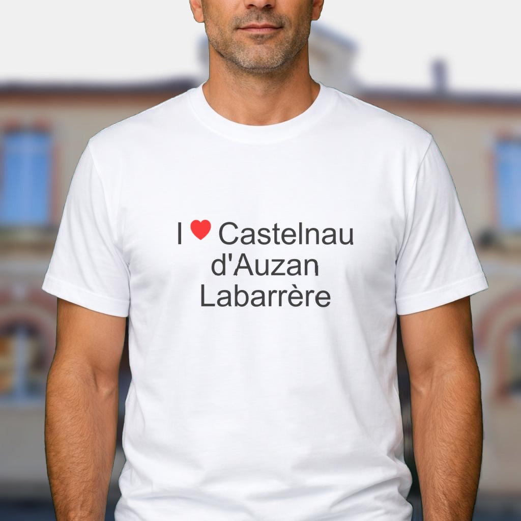 T-shirt I love castelnau d'auzan labarrère