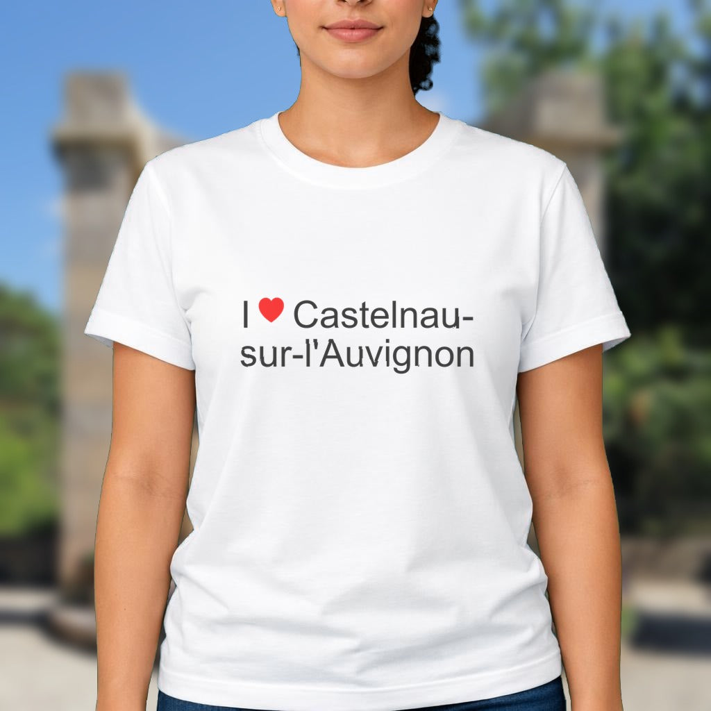 T-shirt I love castelnau-sur-l'auvignon