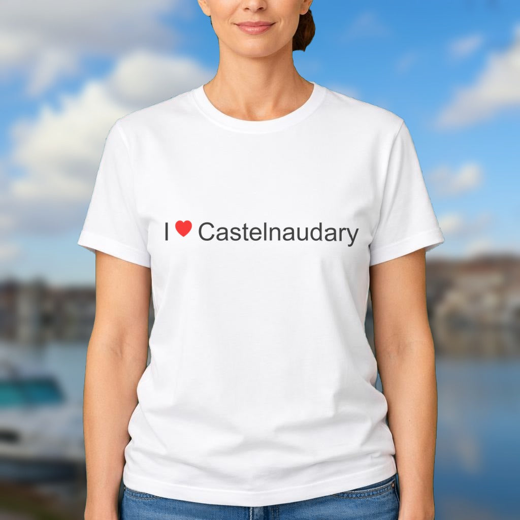T-shirt I love castelnaudary