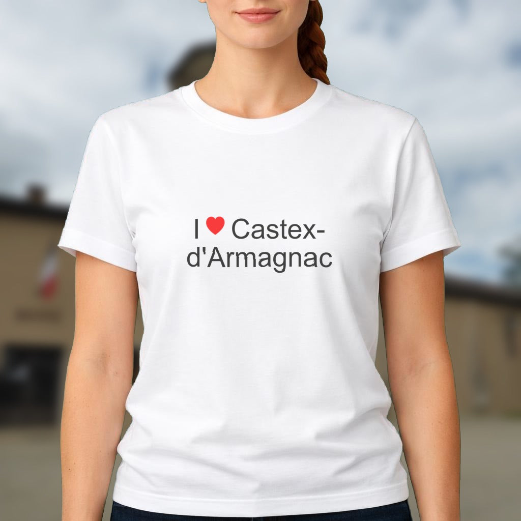 T-shirt I love castex-d'armagnac