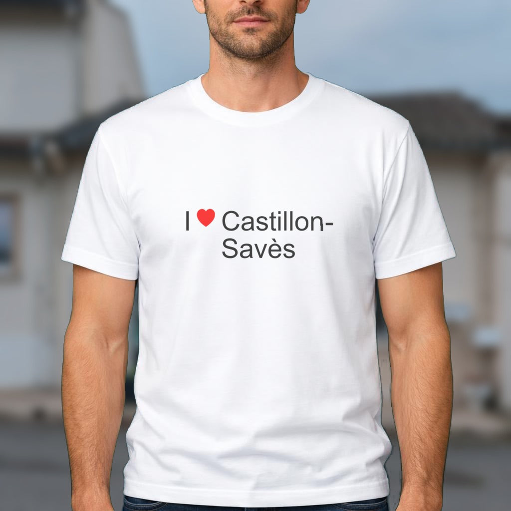 T-shirt I love castillon-savès