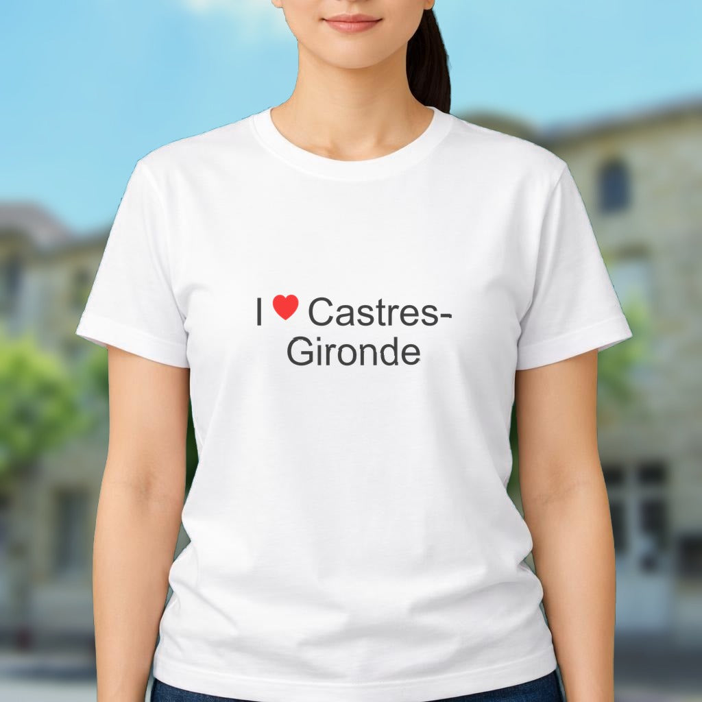 T-shirt I love castres-gironde