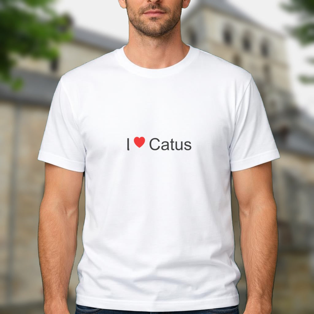 T-shirt I love catus