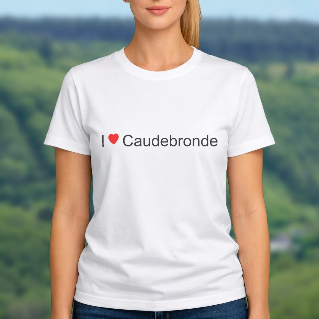 T-shirt I love caudebronde