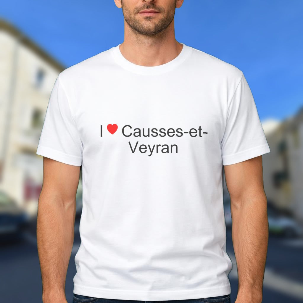 T-shirt I love causses-et-veyran