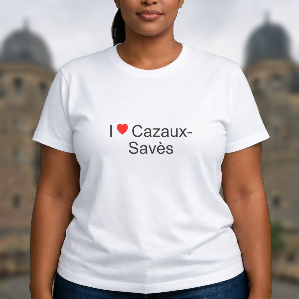 T-shirt I love cazaux-savès