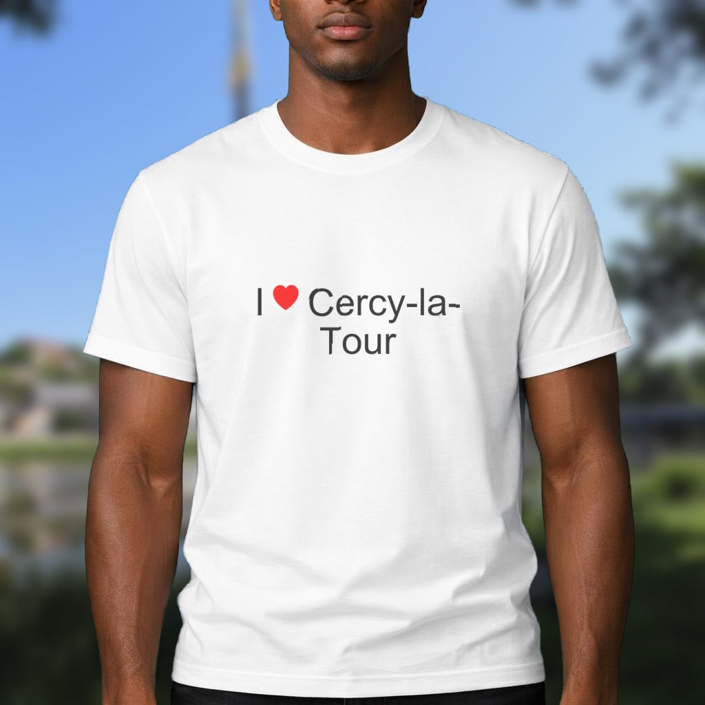 T-shirt I love cercy-la-tour