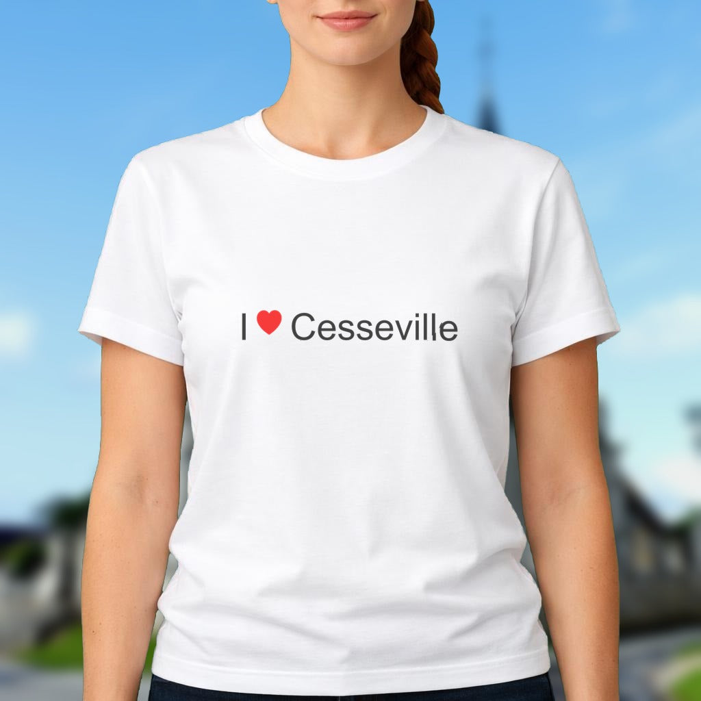 T-shirt I love cesseville