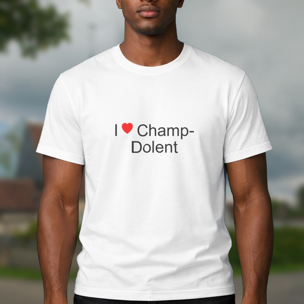 T-shirt I love champ-dolent