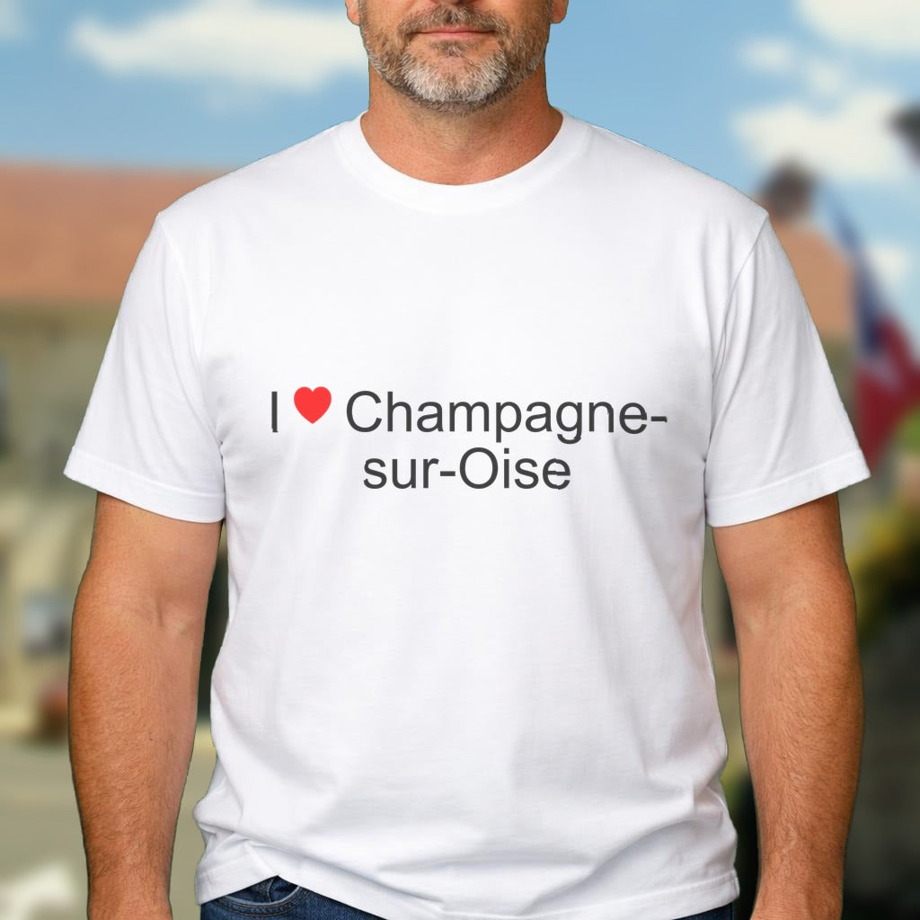 T-shirt I love champagne-sur-oise