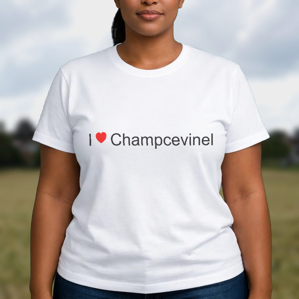T-shirt I love champcevinel