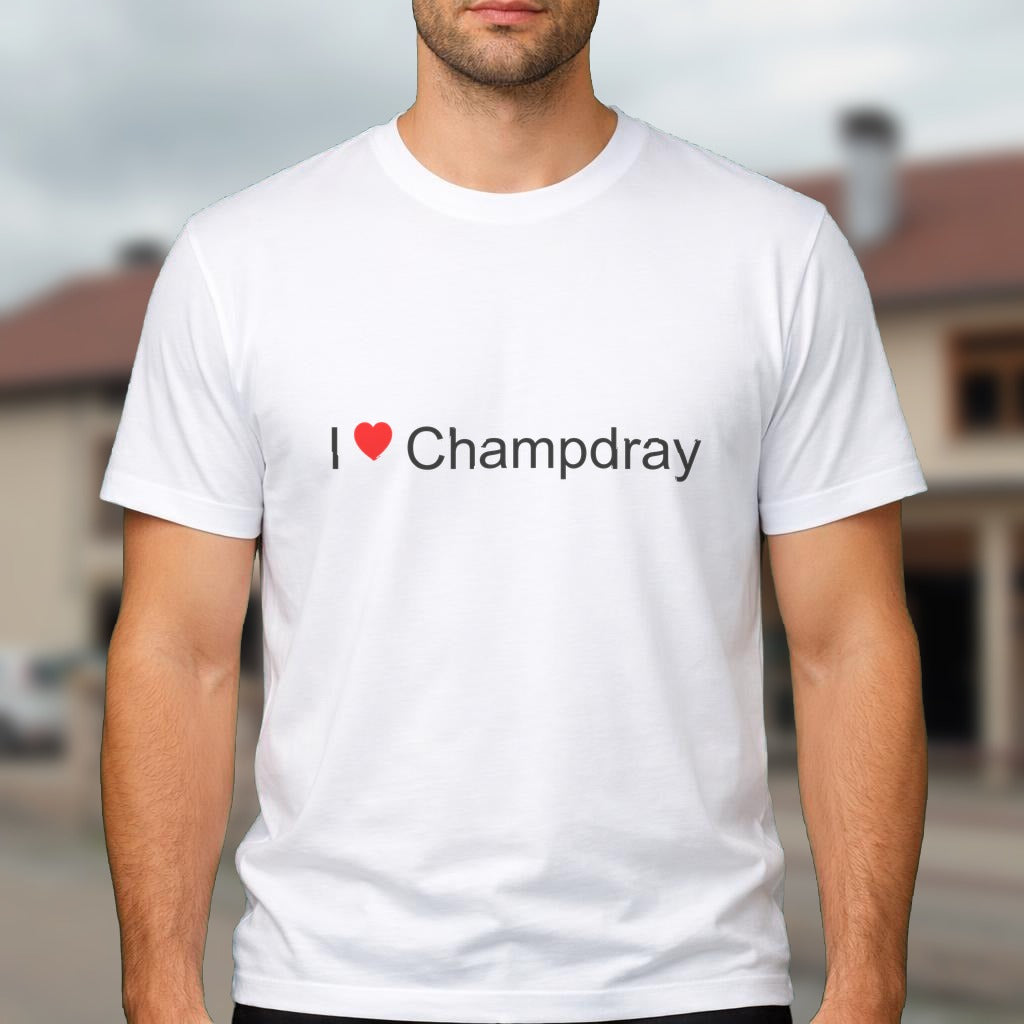 T-shirt I love champdray