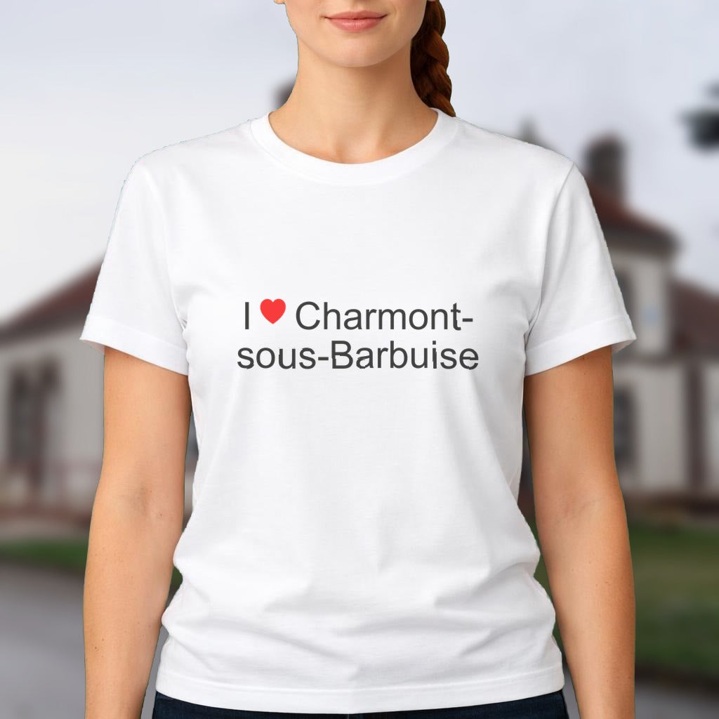 T-shirt I love charmont-sous-barbuise