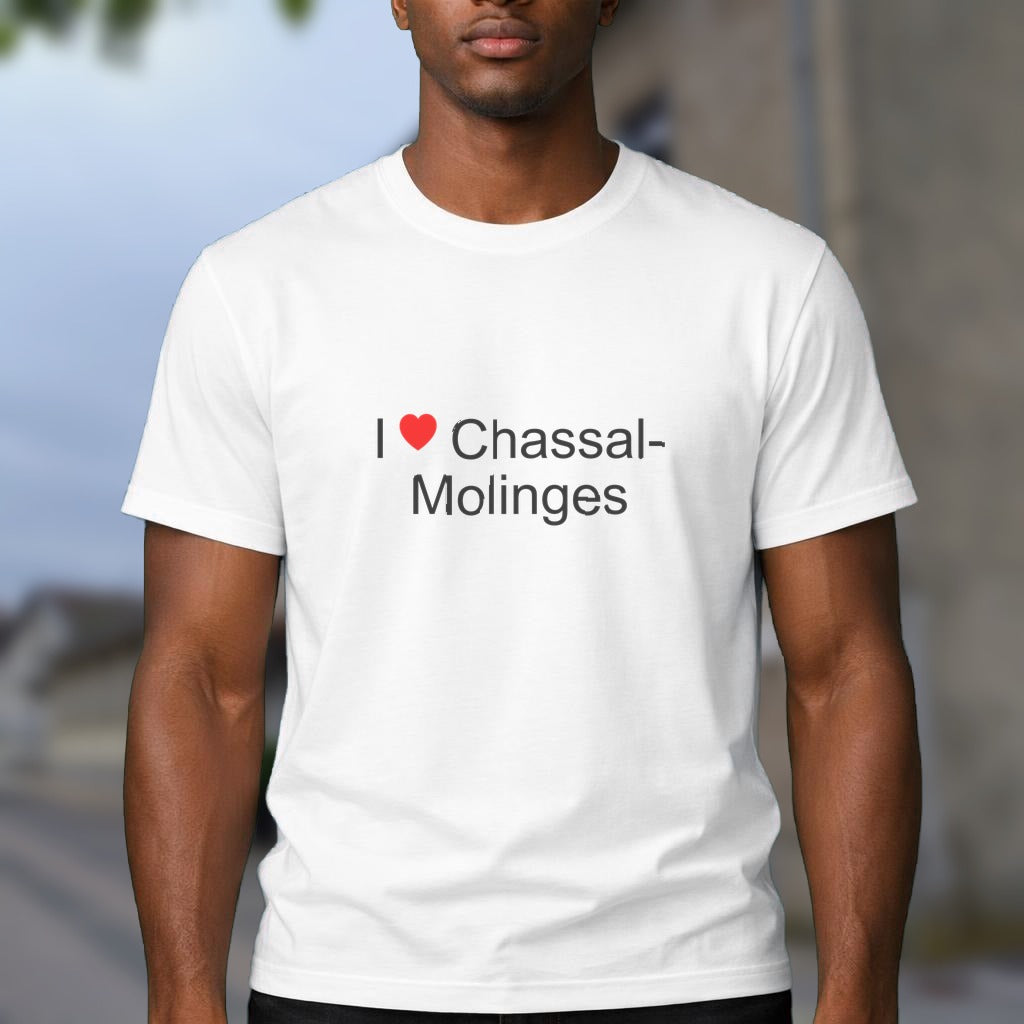 T-shirt I love chassal-molinges