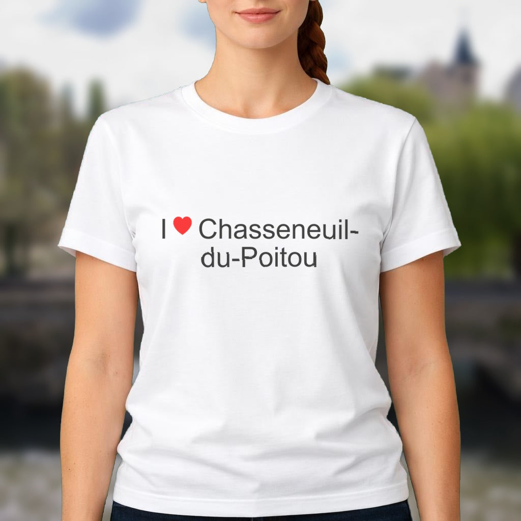 T-shirt I love chasseneuil-du-poitou