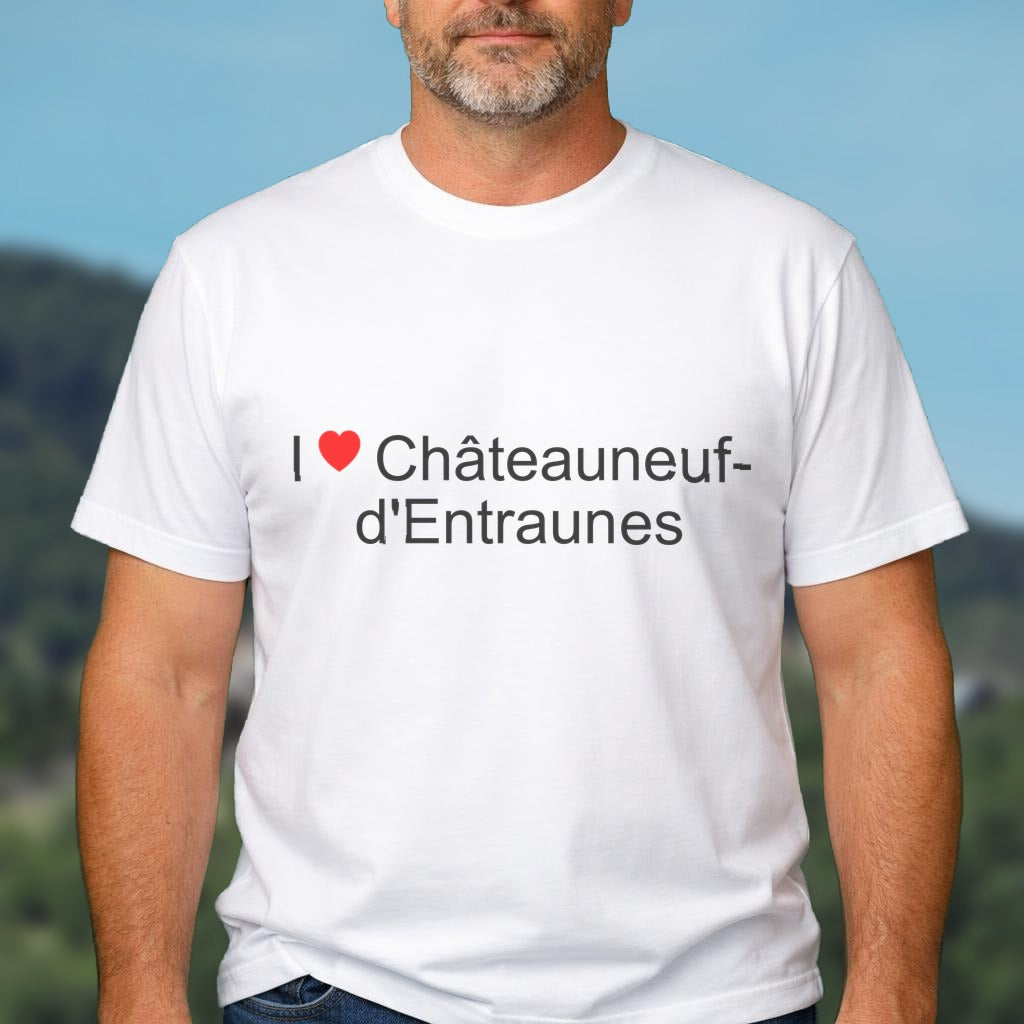T-shirt I love châteauneuf-d'entraunes
