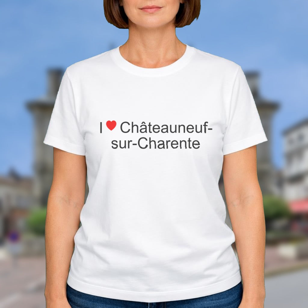 T-shirt I love châteauneuf-sur-charente