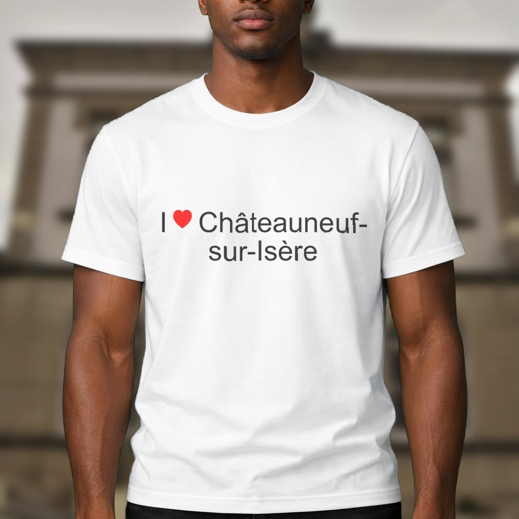T-shirt I love châteauneuf-sur-isère