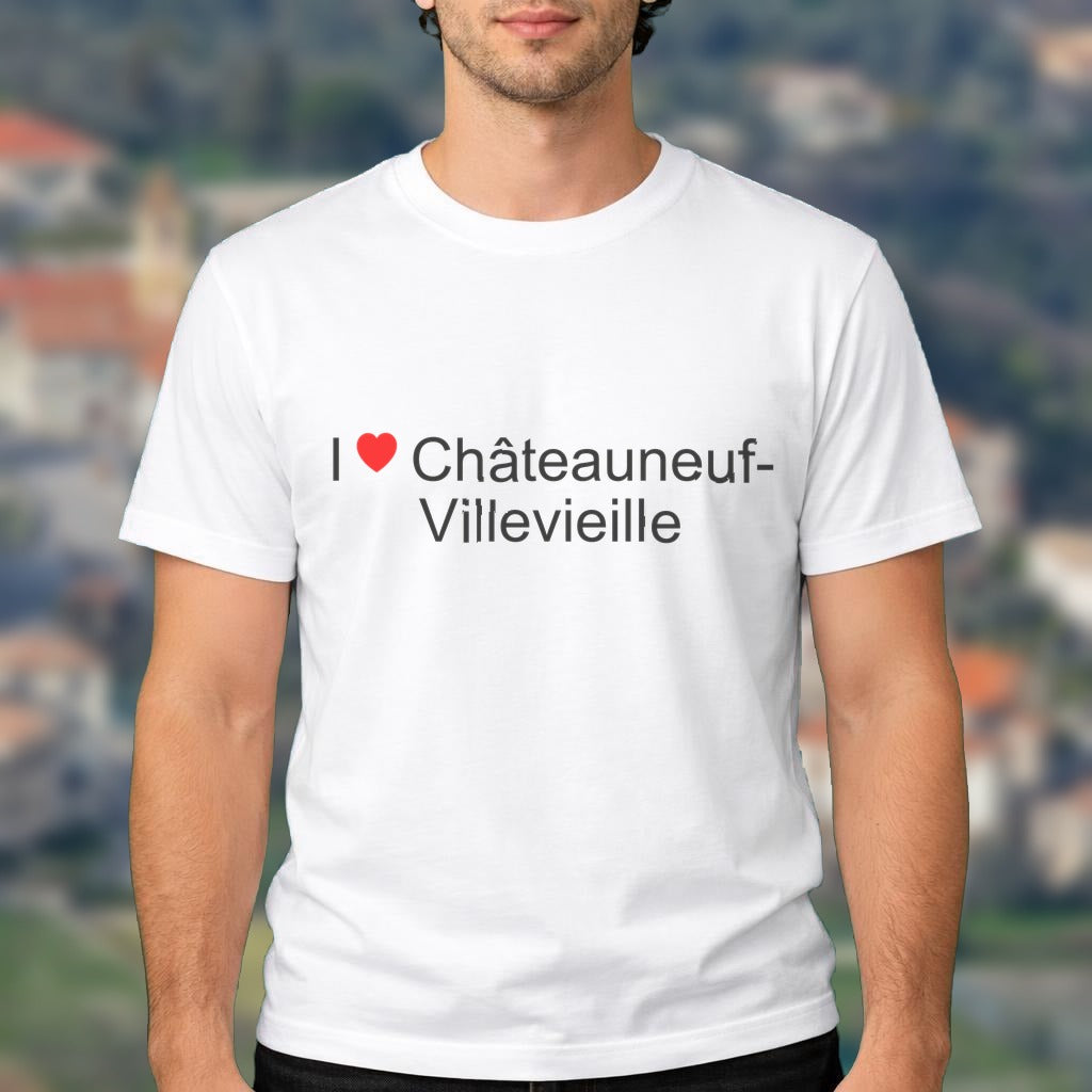 T-shirt I love châteauneuf-villevieille